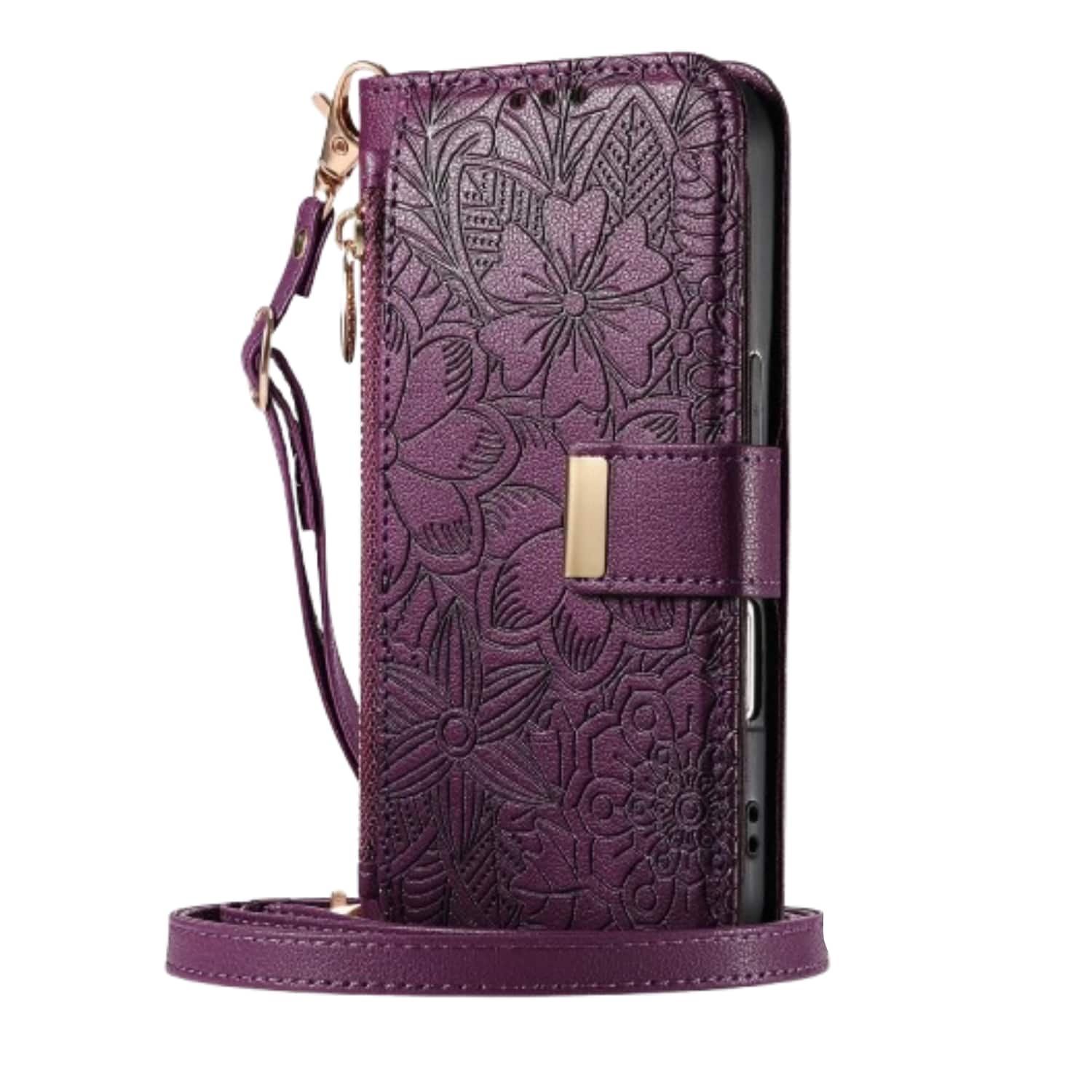 Stock Preferred - Crossbody Wallet Case for iPhone 17 - Purple