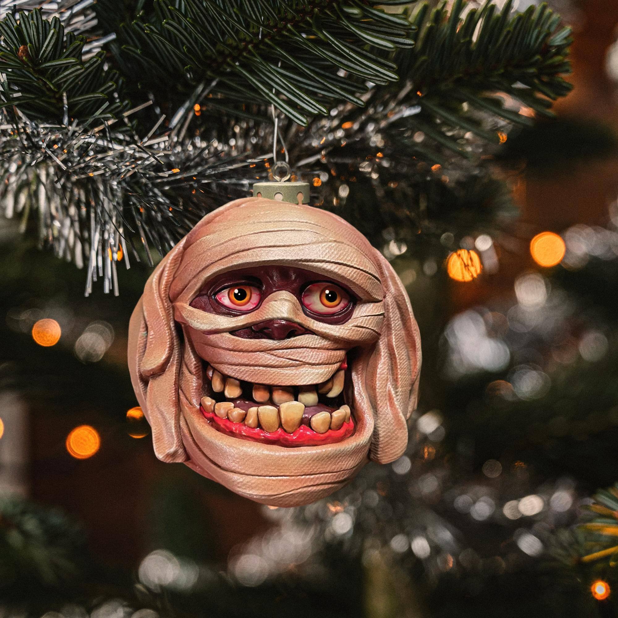 Alt View 2. Gorenaments - Len Simon's Gorenaments 3.5 Inch Horror Ornament Series 1 | Mummzy - Yellow.