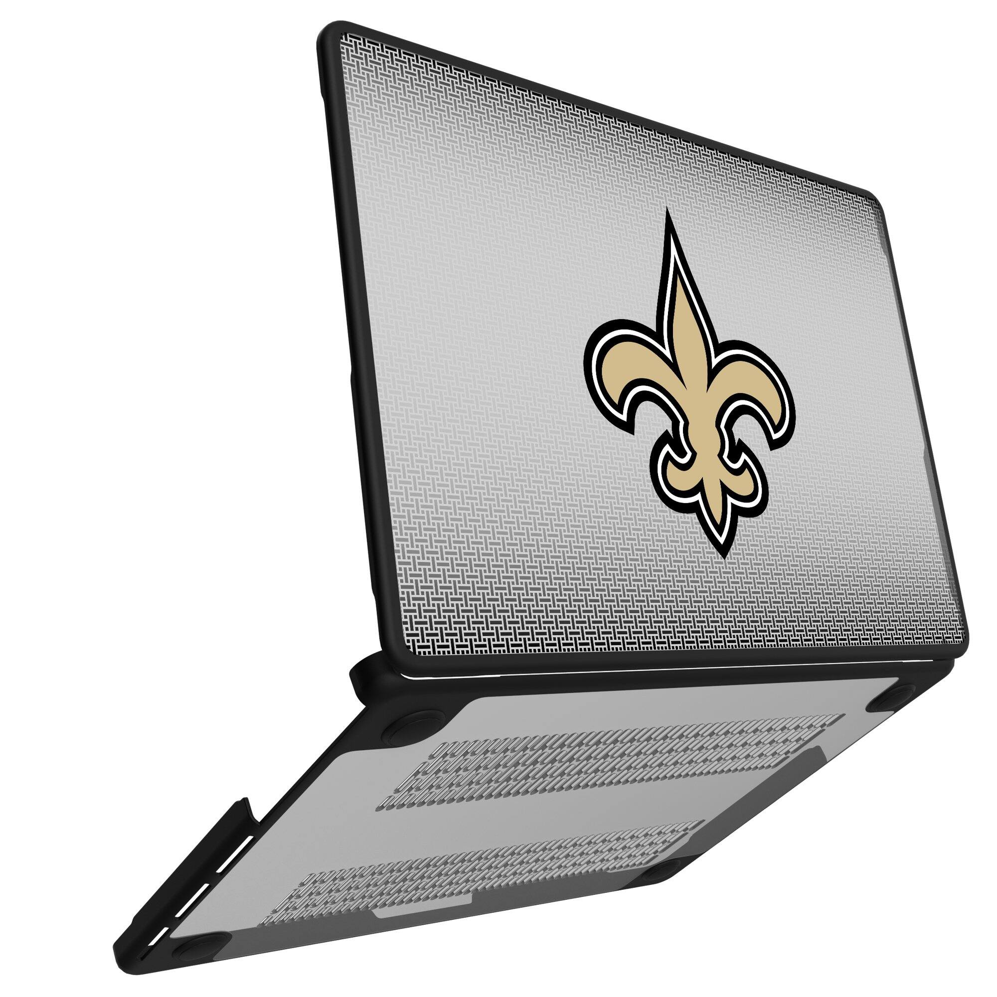 Alt View 1. Keyscaper - New Orleans Saints Linen MacBook Case - Air 13 in - Multicolor.