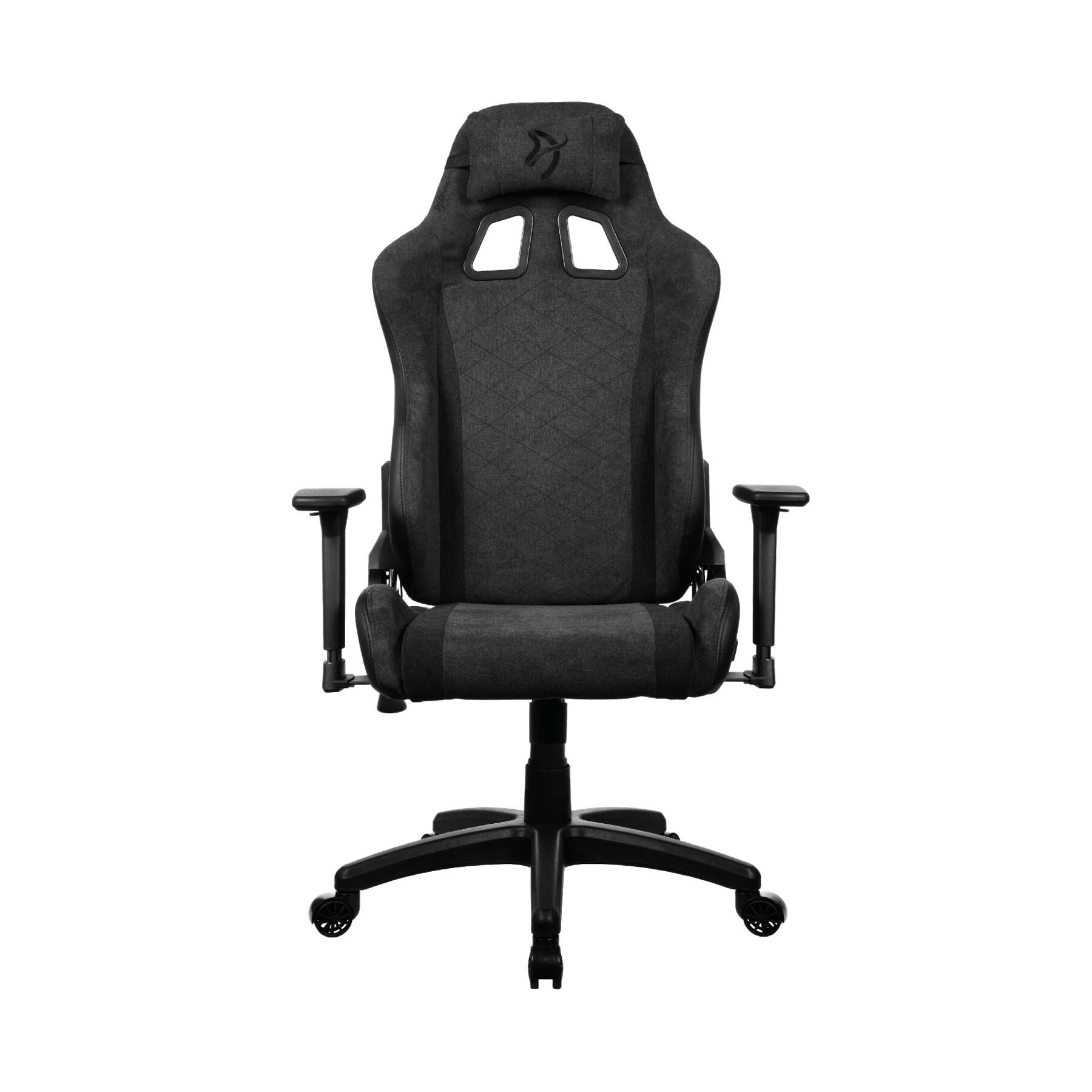 Alt View 1. Arozzi - Arozzi Avanti Soft Fabric Ergonomic Gaming Chair – Dark Grey – Cold Cured Molded Foam with Reclining Steel Frame - Dark Grey.