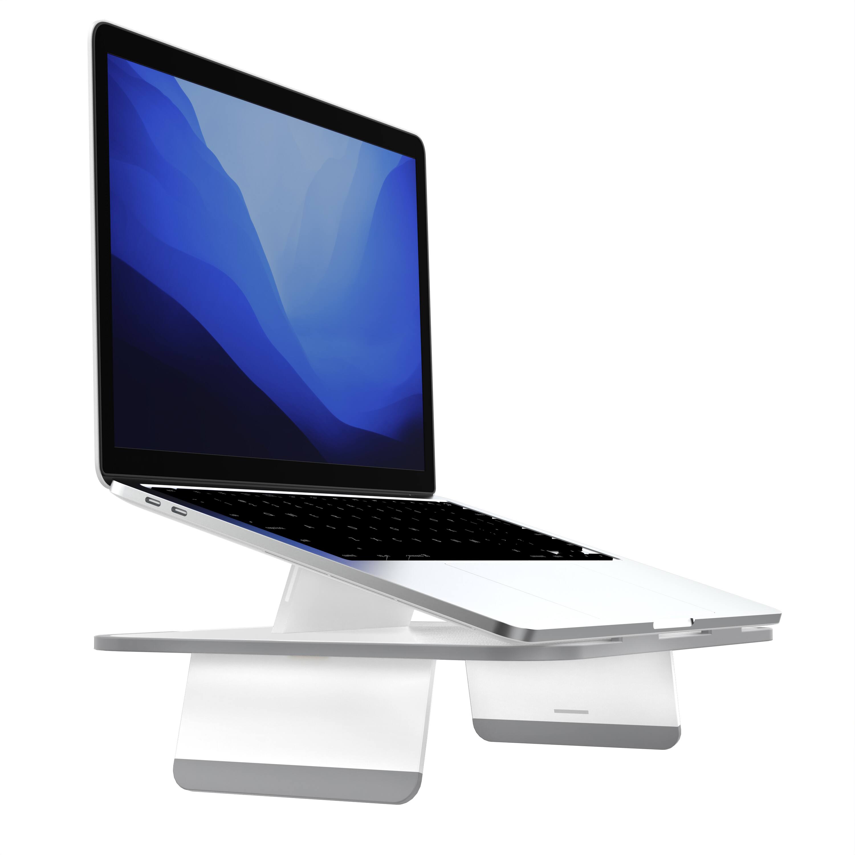 Angle. Function 101 - ELEVATE Laptop Stand - White.