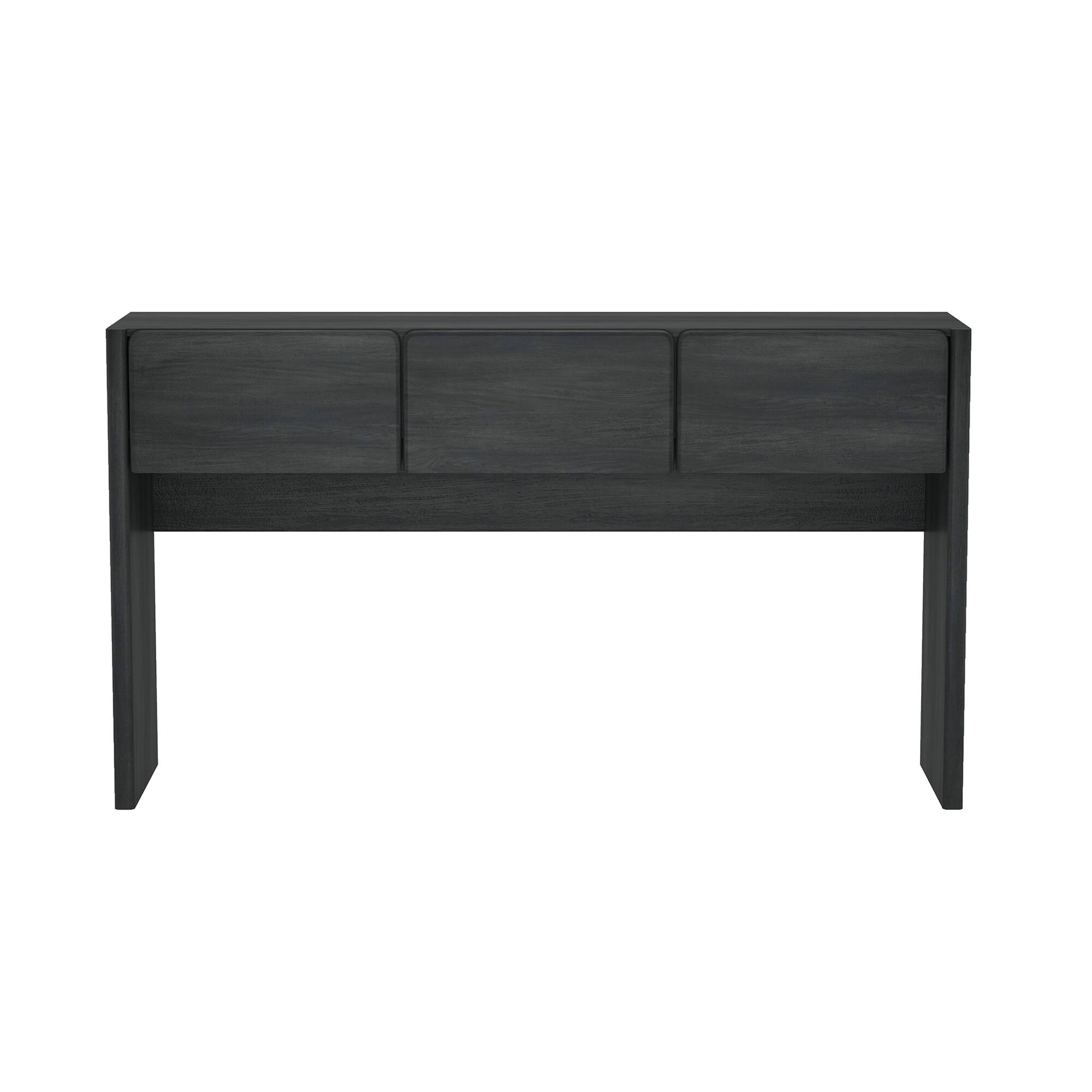 Front. TinyHomie - Console Table in Charcoal Gray - Charcoal grey.