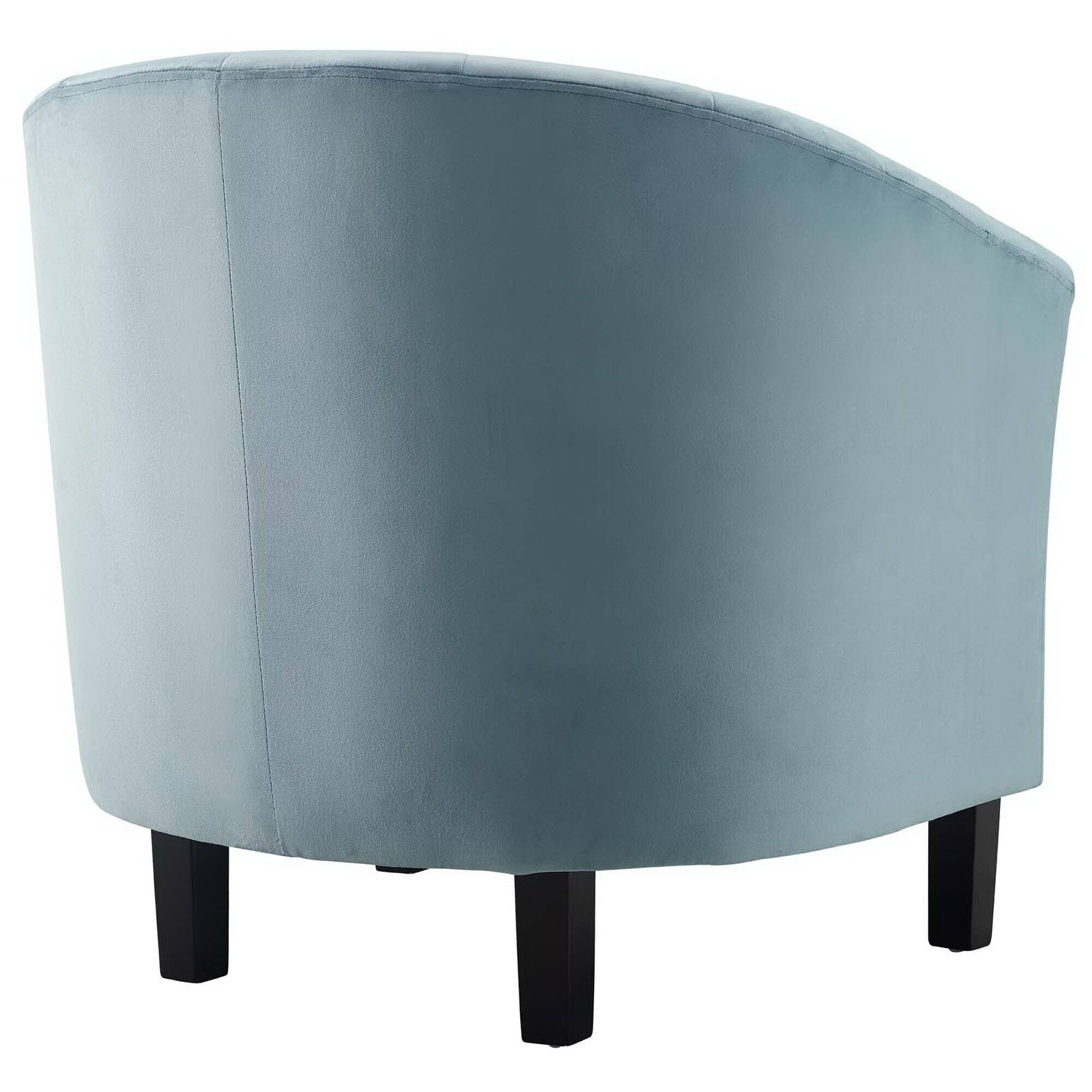 Angle. Modway - Prospect Channel Tufted Performance Velvet Armchair by Modway - Blue.