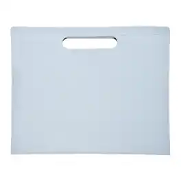 Unique Bargains - Leather Folder, 13.3x12.6" Magnetic Leather Document Holder PU Pouch Bag Portfolio Organizer Waterproof for Travel - Blue