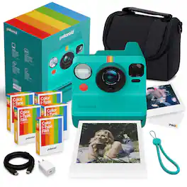 Polaroid - Now Generation 3 i-Type Instant Camera (Teal) + Film (40) + More