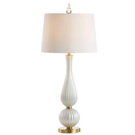 Jonathan Y - Gillian 33.7" Glass LED Table Lamp - White