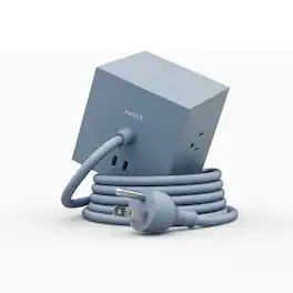 AVOLT - Power Extender with 3 Plug-ins, 2 30W USB-C - Blue