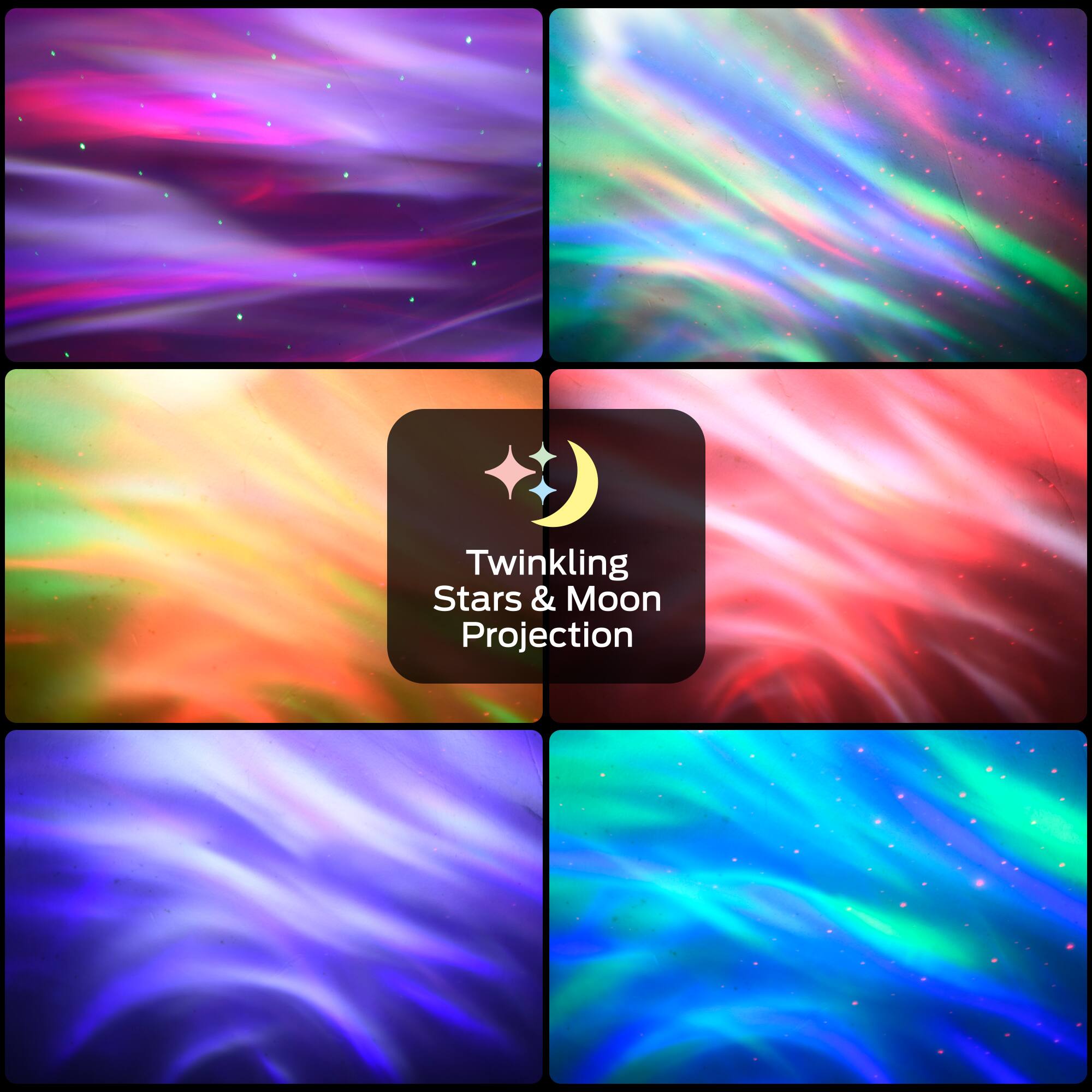 Twinkling Stars & Moon Projection