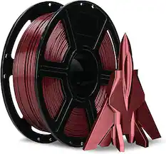 Front. Flashforge - HS PETG 1.75mm High-Speed Filament - 600mm/s, Anti-Tangle, Low Shrinkage, Fits Most 1.75mm 3D Printers - Metallic Red.