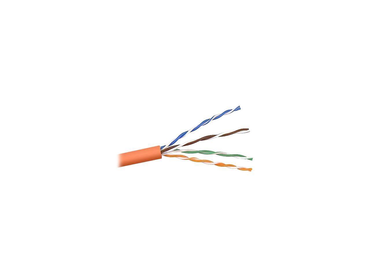 Front. Belkin - Belkin A7J304-1000-ORG 1000 ft. Cat 5E Orange Network Cable.