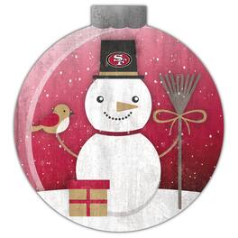 Fan Creations - San Francisco 49ers 12'' Snow Globe Wall Art - Multicolor
