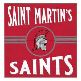 Jardine - Saint Martin's Saints 10" x 10" Retro Team Sign - Red