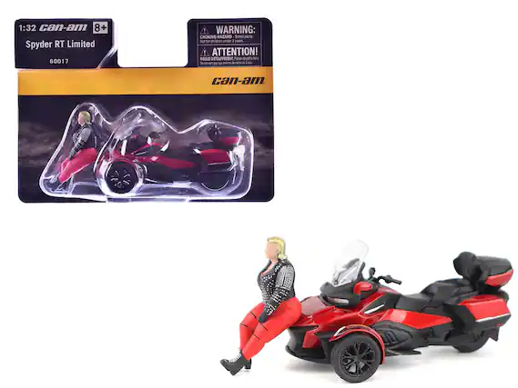 1:32 can-am
8+
Spyder RT Limited
60017
WARNING: CHOKING HAZARD - Small parts. Not for children under 3 years
ATTENTION! RISQUE D'ÉTOUFFEMENT - Pièces de petite taille. Ne convient pas aux enfants de moins de 3 ans