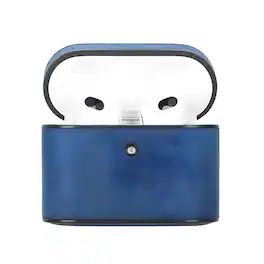 Kitcheniva - Leather Case For Apple AirPods 3 - Dark Blue