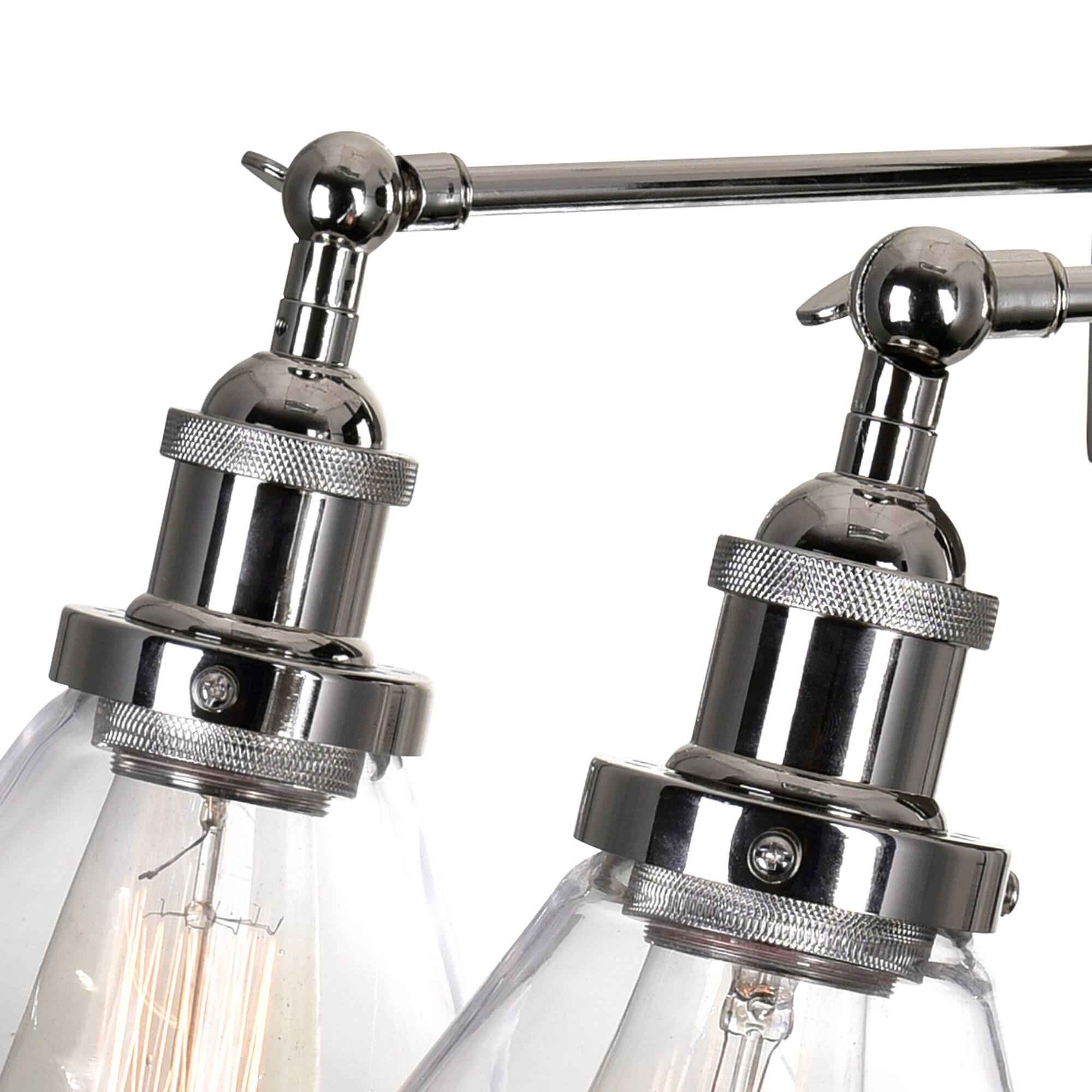 Back. CWI Lighting - Eustis 3 Light Wall Sconce With Polished Nickel Finish - Polished Nickel.