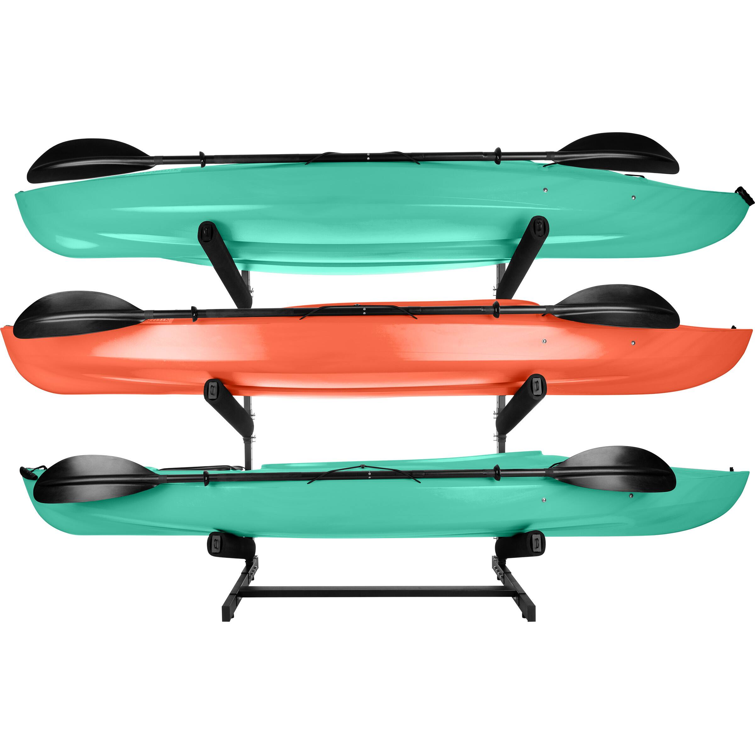 Alt View 5. RAD Sportz - 3-Level Freestanding Kayak Rack - Black.