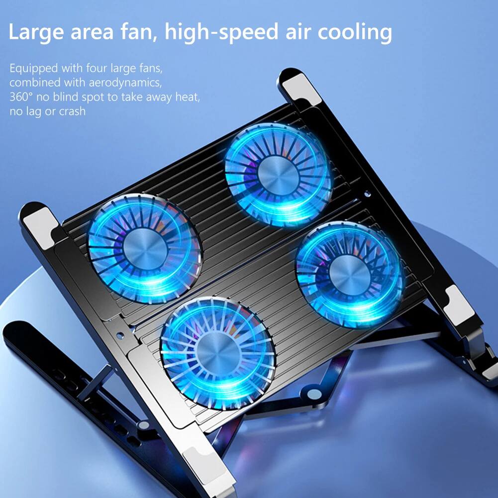 Large area fan, high-speed air cooling

Equipped with four large fans, combined with aerodynamics, 360° no blind spot to take away heat, no lag or crash