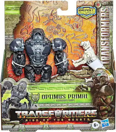 BEAST ALLIANCE TRANSFORMERS OPTIMUS PRIMAL & ARROWSTRIPES RISE OF THE BEASTS Hasbro 555545 6+