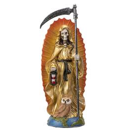 Pacific Trading - Santa Muerte Gold Gown Figurine Death 7 Inch