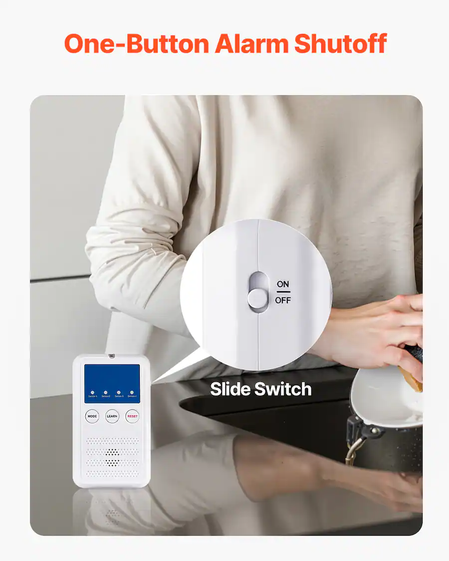 VEVOR Early Alert Bed Alarm System, Wireless Bed and Chair Sensor Pad ...