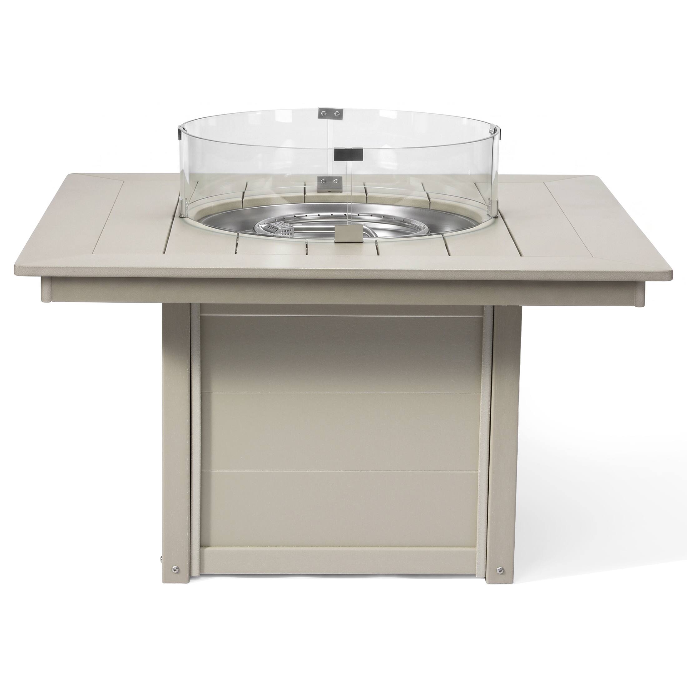 Alt View 1. WestinTrends - WestinTrends Helios 42" Modern Outdoor Patio Propane Square Fire Pit Table - Sand.