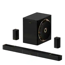 Ultimea - Skywave X70 7.1.4ch Dolby Atmos Wireless Surround Sound System with 10" Subwoofer and 2 Surround Speakers, 980W - Black