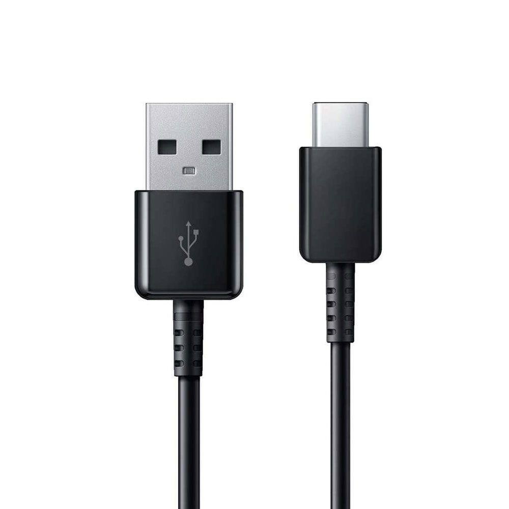 Angle. Samsung - Samsung 3.3' Usb Type A-to-usb Type C Device Cable - S10/s10e/s10s/ S9/s9+/note 9/s8/s8+ - Bulk Packaging - Black - Black.