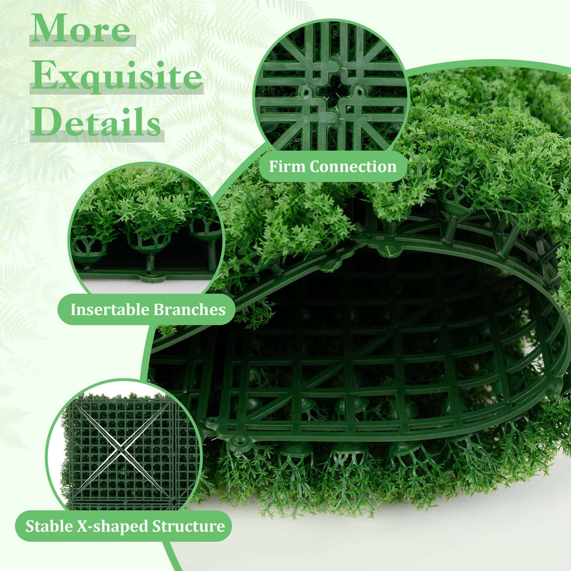 More Exquisite Details  
Firm Connection  
Insertable Branches  
Stable X-shaped Structure