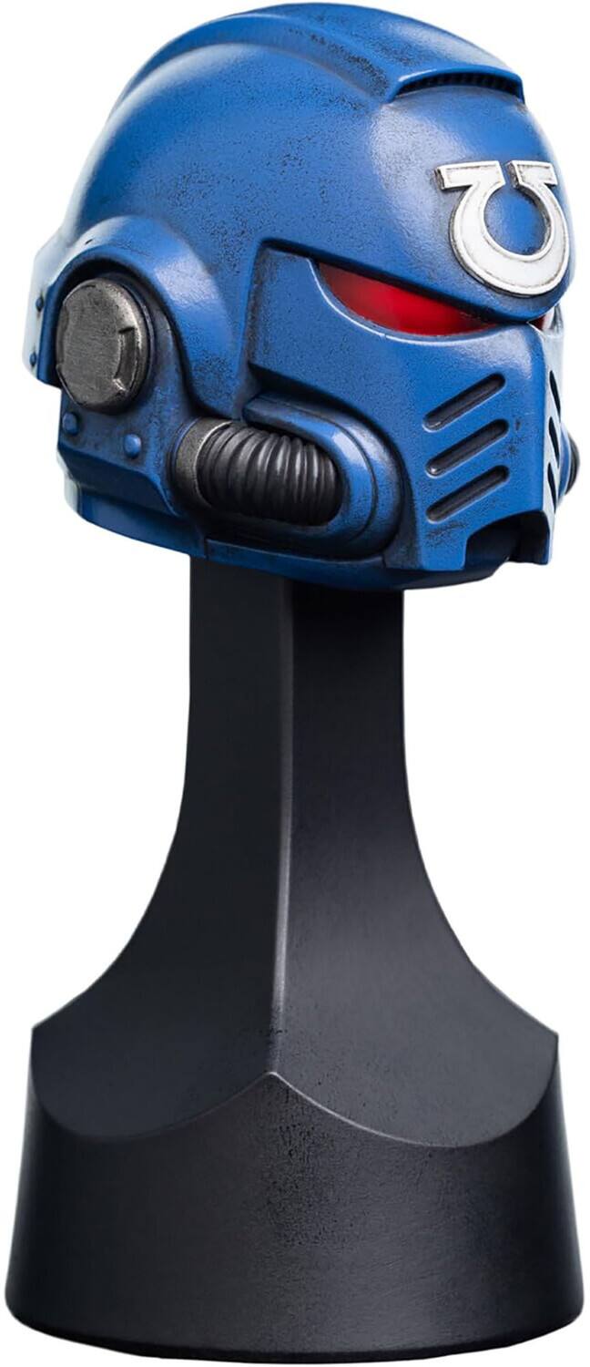 Alt View 2. Weta Workshop - WETA Workshop Mini Prop Replica - Warhammer 40,000 - Ultramarines Miniature Helmet   - COLLECTIBLES - Multicolor.