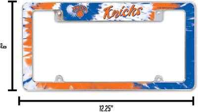 Rico Industries New York Knicks Chrome Metal License Plate Frame Rico Industries New York Knicks Chrome Metal License Plate Frame