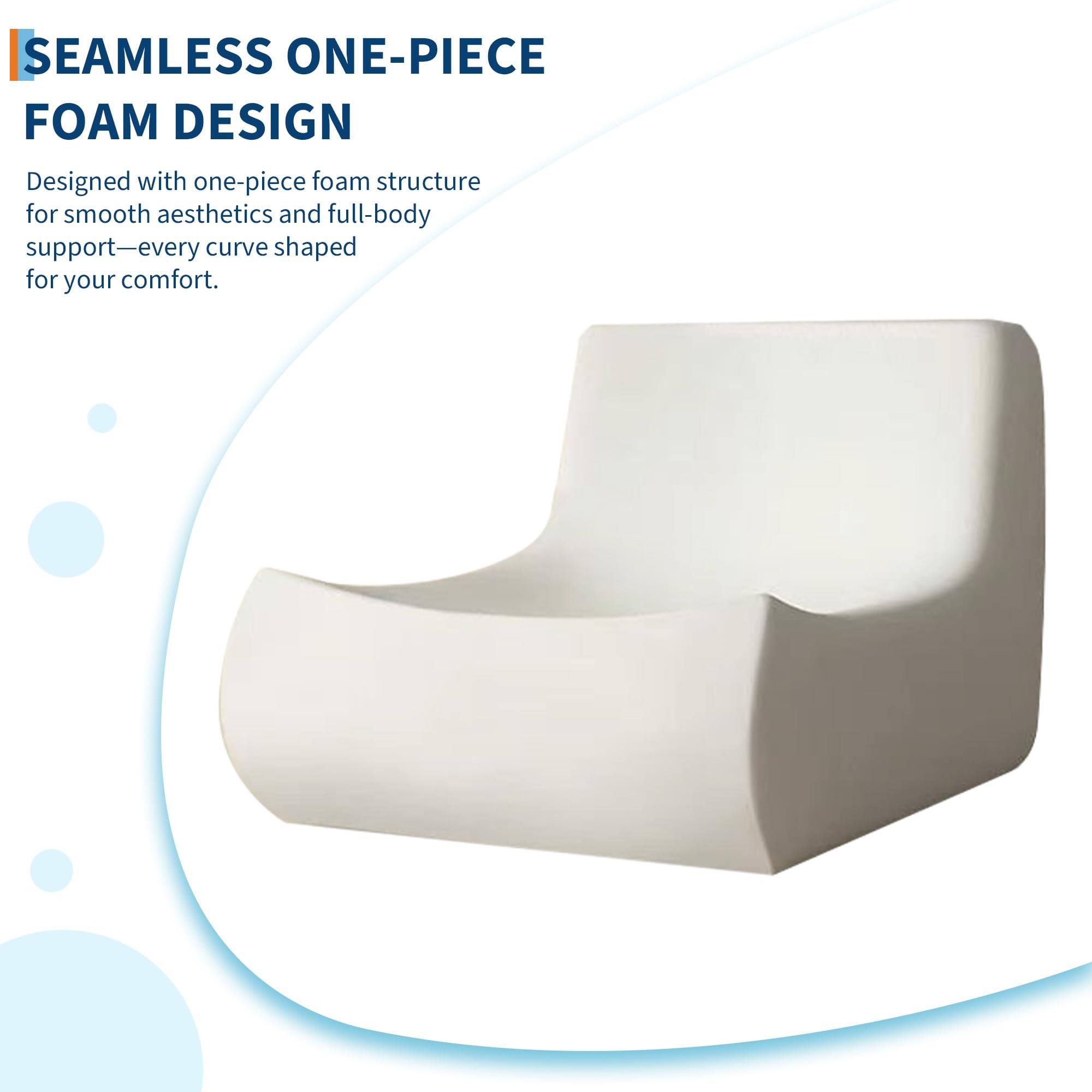 SEAMLESS ONE-PIECE FOAM DESIGN

Designed with one-piece foam structure for smooth aesthetics and full-body support—every curve shaped for your comfort.