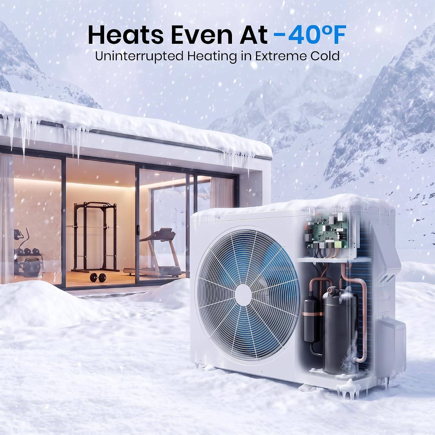 Heats Even At -40°F  
Uninterrupted Heating in Extreme Cold