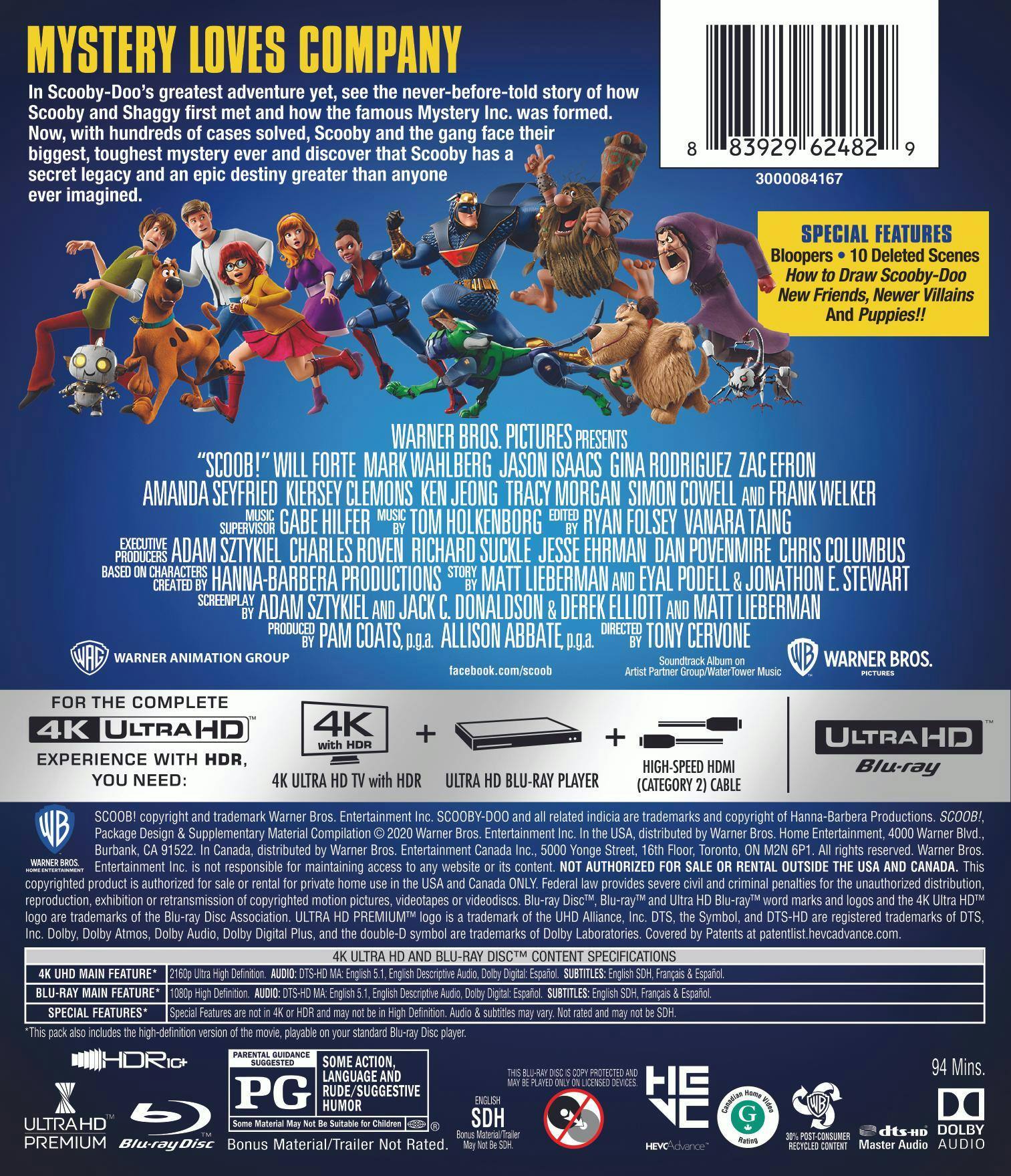 Back. Scoob!   - 4K Blu-Ray.