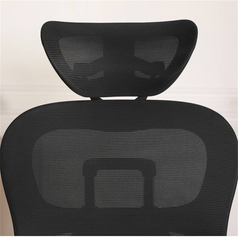 Alt View 3. HTUTWOO - 500LBS Big and Tall Office Chair, Mesh Breathable,Adjustable Backrest & Headrest,Adaptive Lumbar Support,2D Flip-Up Arms - Black.