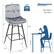 Dimension Bar-Height Bar Stool: 14" 16.5" 286 lbs.