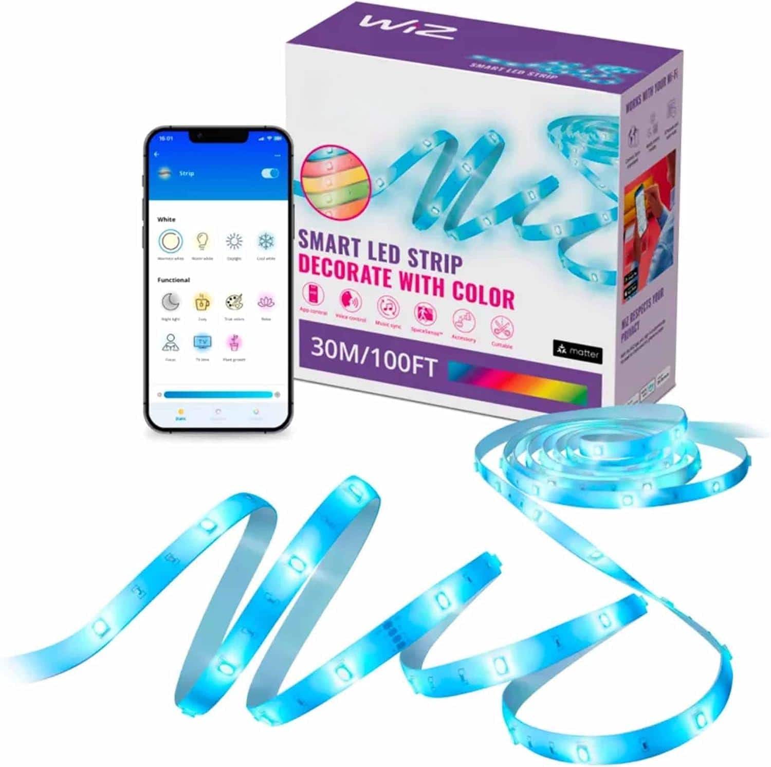 Stylel Star - Smart RGB Strip - Smart RGB LED Strip Lights with App Control & Music Sync