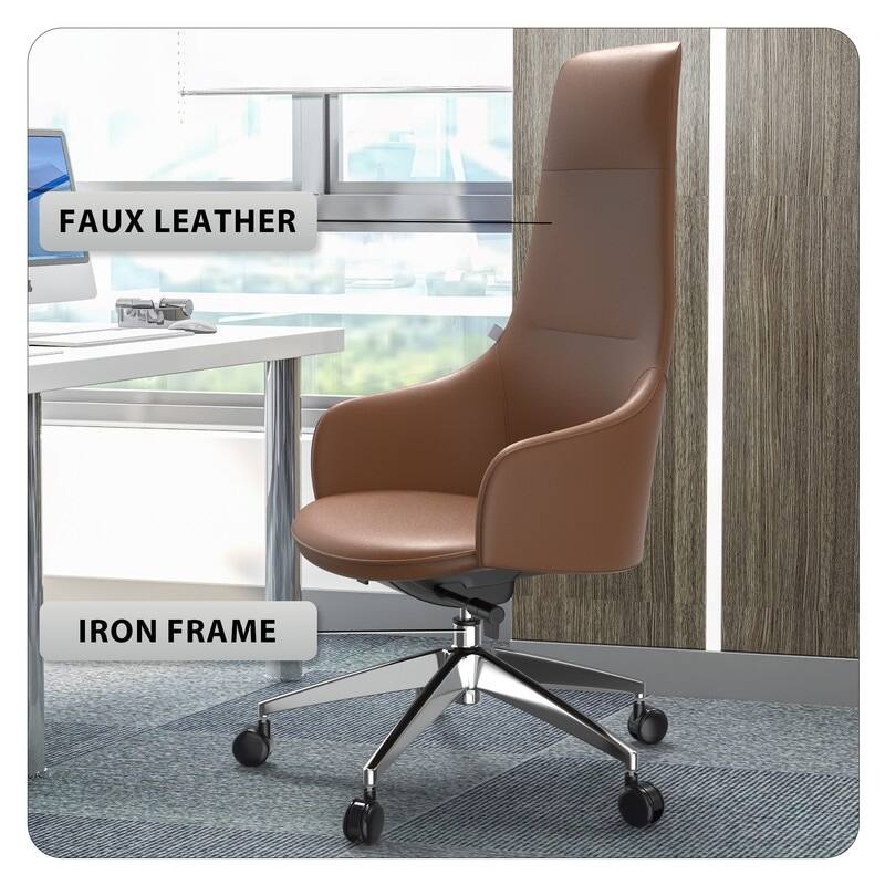 FAUX LEATHER  
IRON FRAME