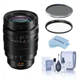 Bundle - Panasonic - LUMIX G DG Vario-Summilux 10-25mm f/1.7 Lens, w/UV CPL Filters