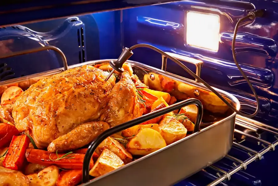 Alt View 14. KitchenAid - 30" Built-In Electric Convection Double Wall Oven with Air Fry Mode - Stainless Steel.