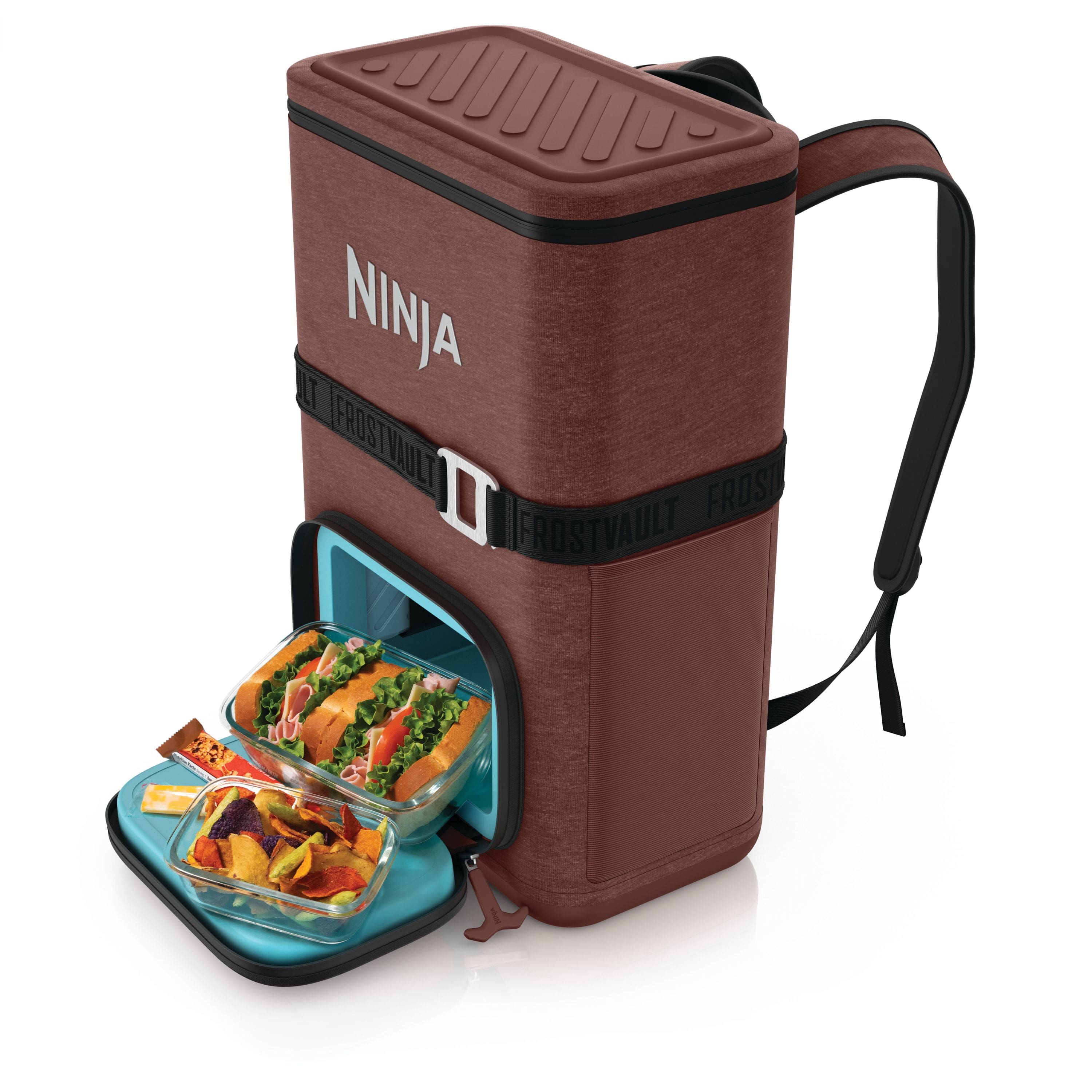 Ninja - FrostVault Go 24-Can Soft Cooler with Dry Zone - Canyon Red