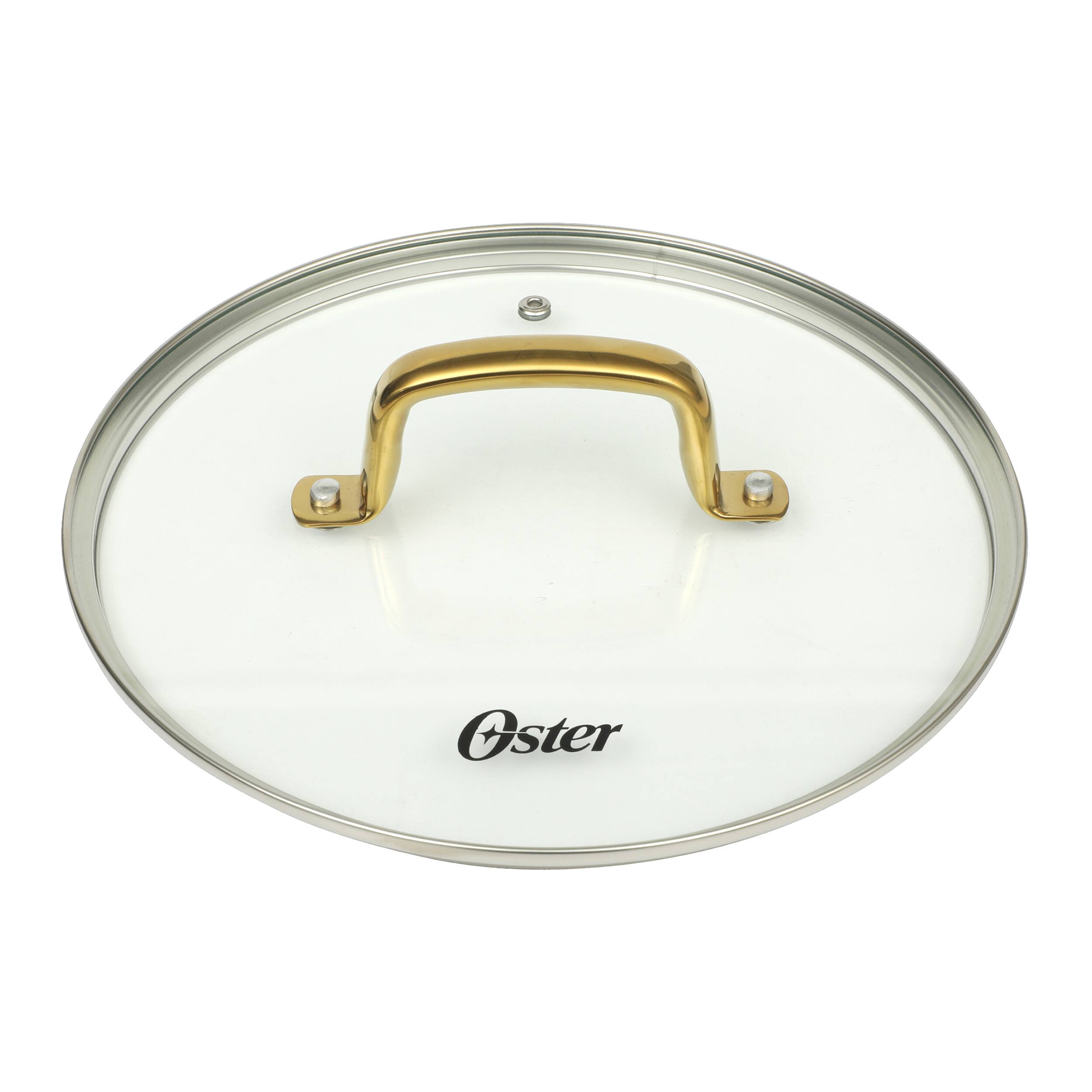 Alt View 4. Oster - Oster Abbottsford 7 Quart Nonstick Aluminum Dutch Oven with Glass Lid in Black - Black.