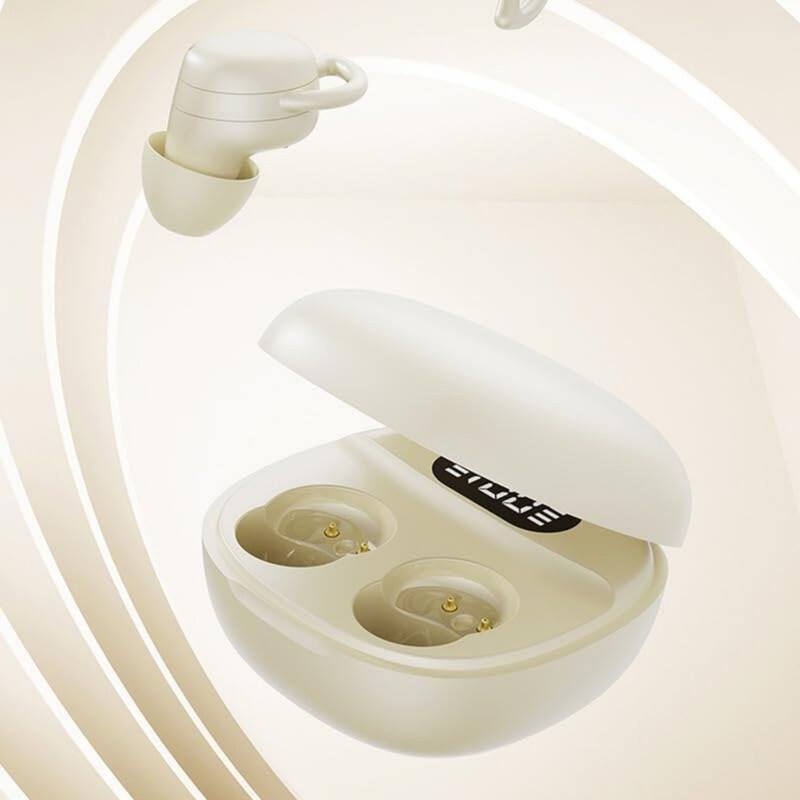 Angle. RISOKEYS - Bluetooth Sleep Headphones, 40H Battery, Lightweight Mini Bluetooth Earbuds for Sleeping & Travel, Black.