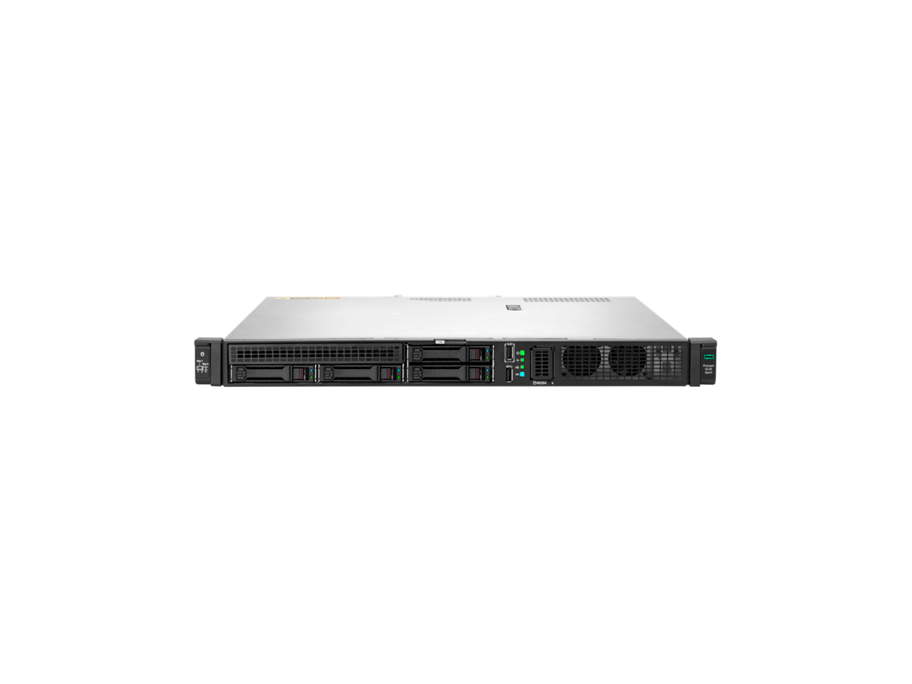 Alt View 3. HPE Aruba - HPE ProLiant DL20 Gen11 6325P 3.5GHz 4-Core / 1x32GB / 4SFF / 2x960GB SATA SSD / 2x500W PS Rack Server - Black.