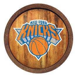 The Fan-Brand - New York Knicks 20.25'' Faux Barrel Top Sign - Multicolor