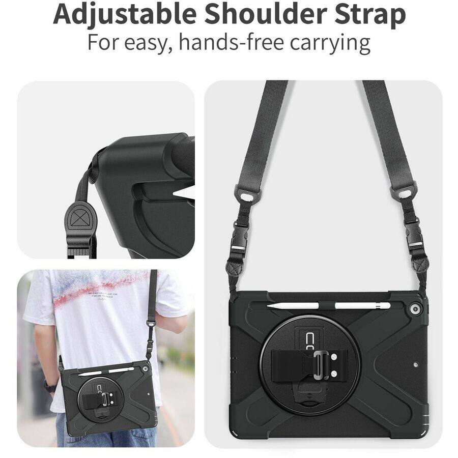 Adjustable Shoulder Strap  
For easy, hands-free carrying