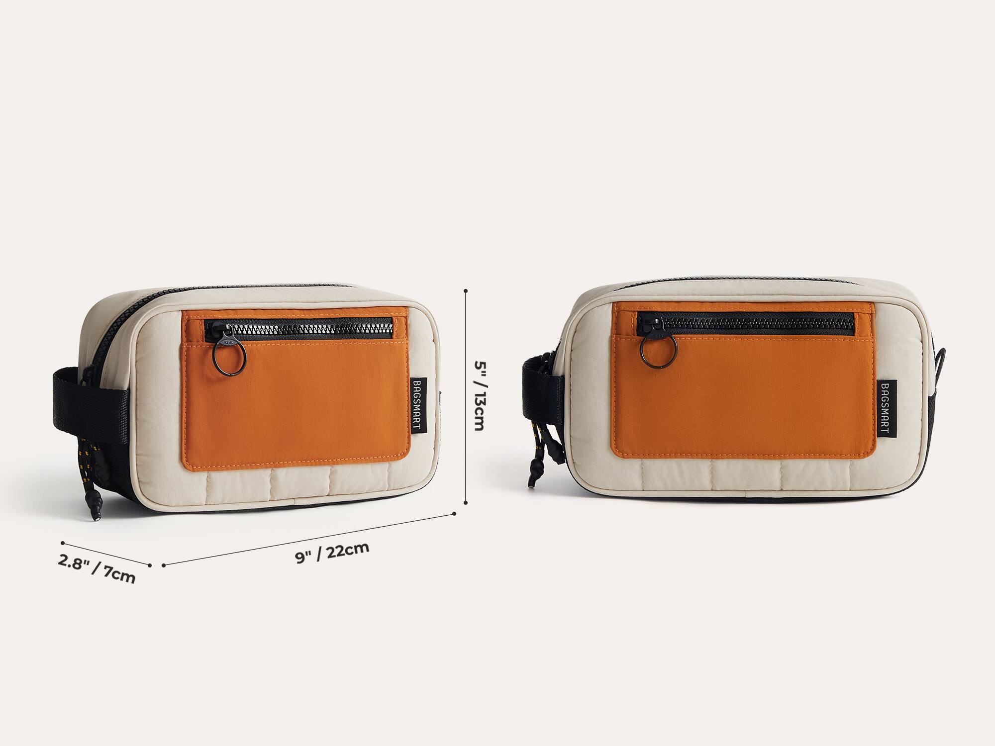 BAGSMART  
5" / 13cm  
BAGSMART  
2.8" / 7cm  
9" / 22cm