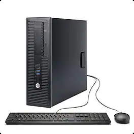 HP - Refurbished Excellent - ProDesk 600 G1 SFF Desktop Computer, Intel i5-4570 up to 3.60 GHz, 8GB RAM, 500GB HDD, DVD, USB 3.0, Windows 11 Pro - Black