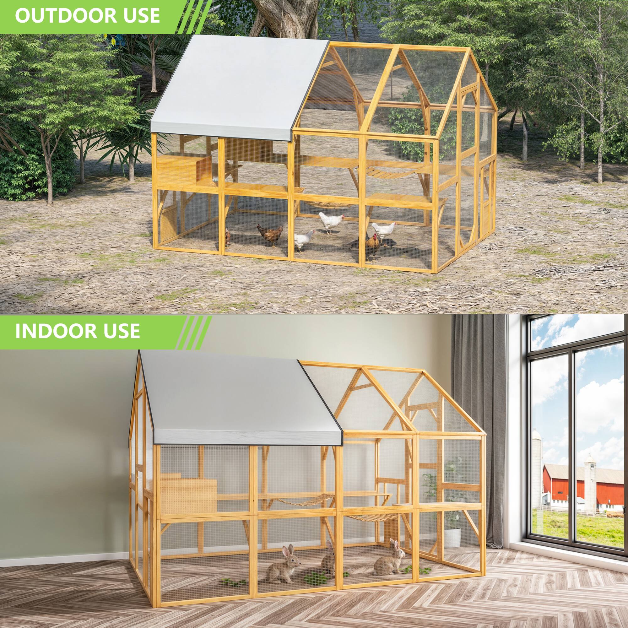 OUTDOOR USE

INDOOR USE