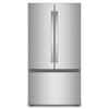 Front. Whirlpool - 36 in. Wide 24 cu. ft. 3-Door French Door Counter Depth Refrigerator - Fingerprint-Resistant Stainless Finish.