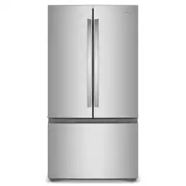 Whirlpool - 36 in. Wide 24 cu. ft. 3-Door French Door Counter Depth Refrigerator - Fingerprint-Resistant Stainless Finish